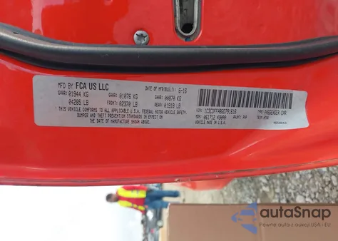 2016 Dodge Dart Sxt Sport Rallye z USA, uszkodzony, nr VIN 1C3CDFFA8GD791616